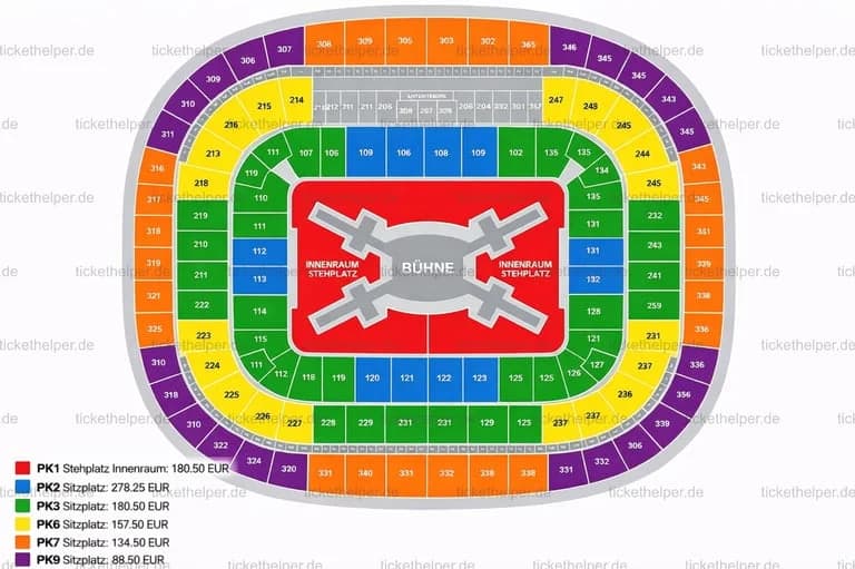 Allianz Arena seating plan